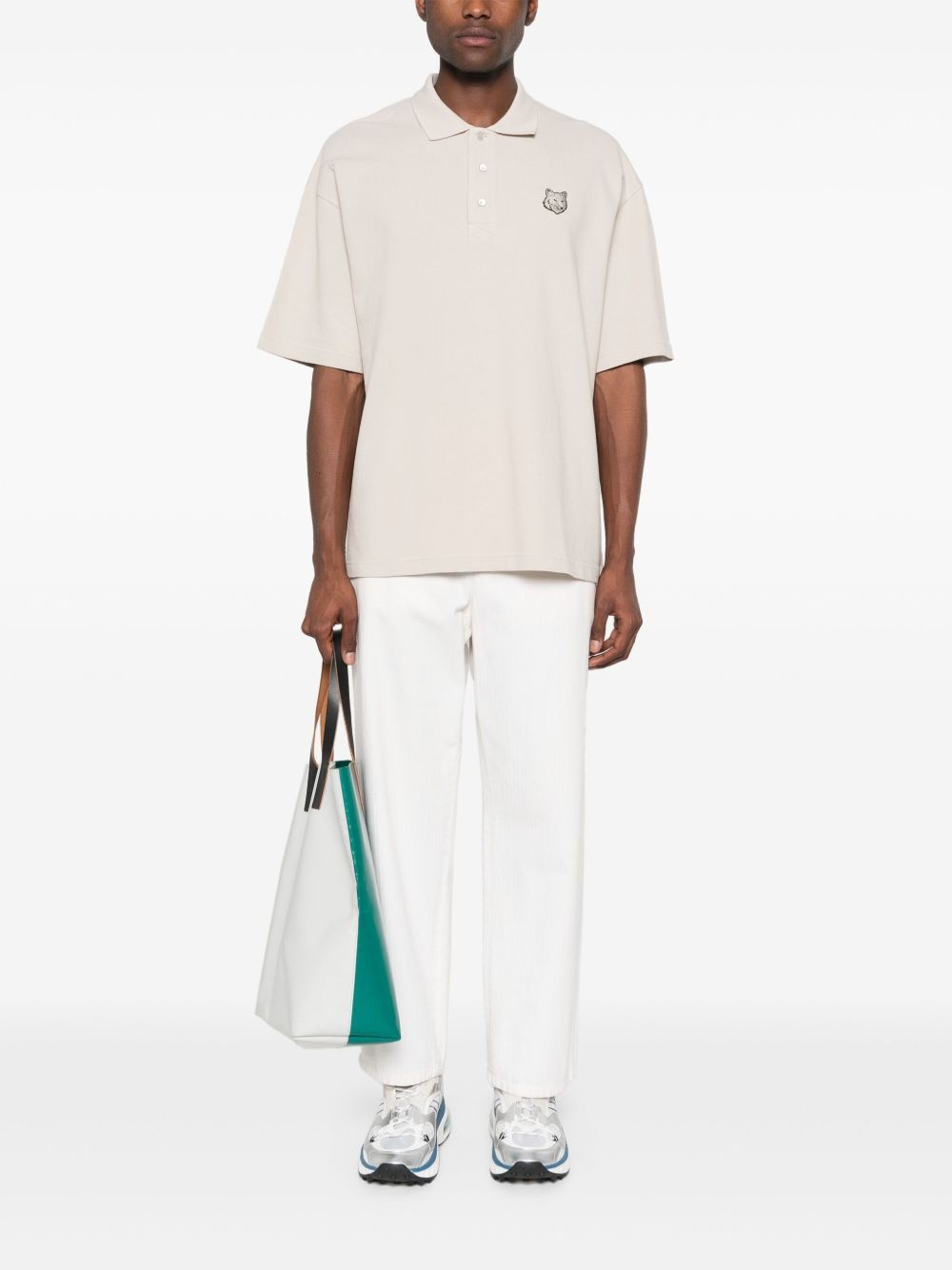 Bold Fox Head-patch polo shirt - 2