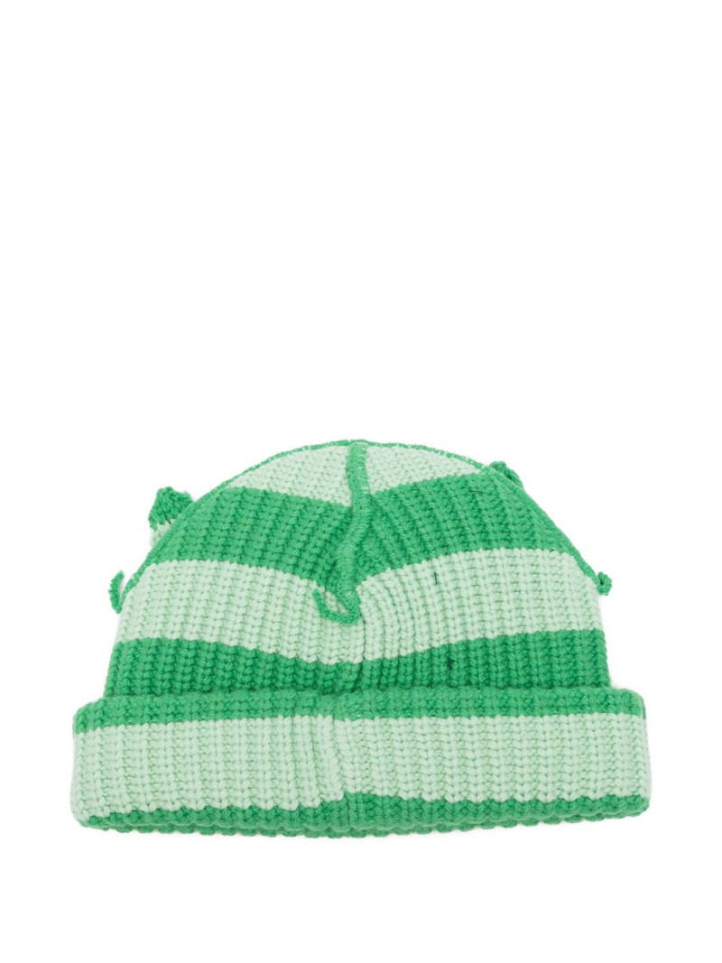 CHARLES JEFFREY LOVERBOY chunky-knit ears beanie hat outlook
