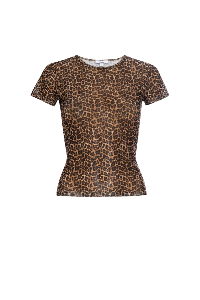 miaou MESH MINI TEE - LEOPARD outlook