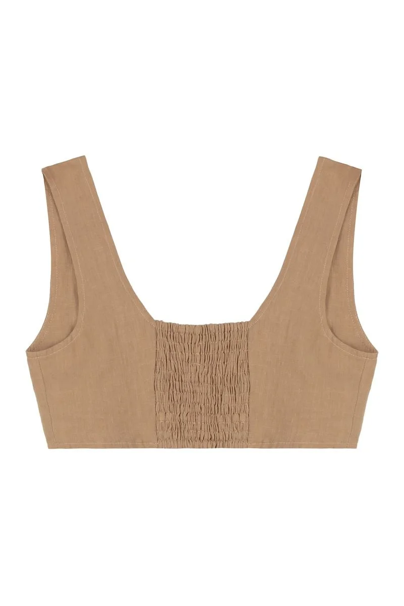 Le Kasha Linen Tank Top - 1