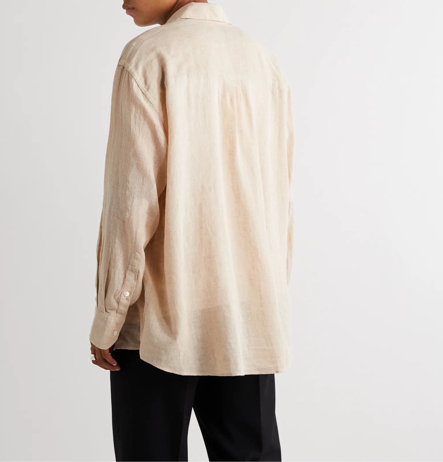 Borrowed Cotton and Linen-Blend Shirt - 4