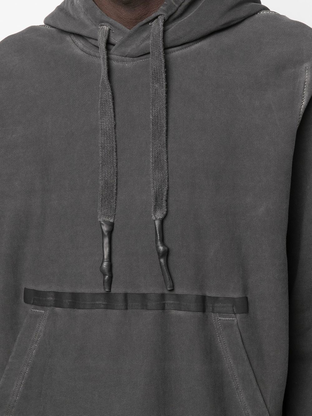 drawstring organic-cotton hoodie - 5