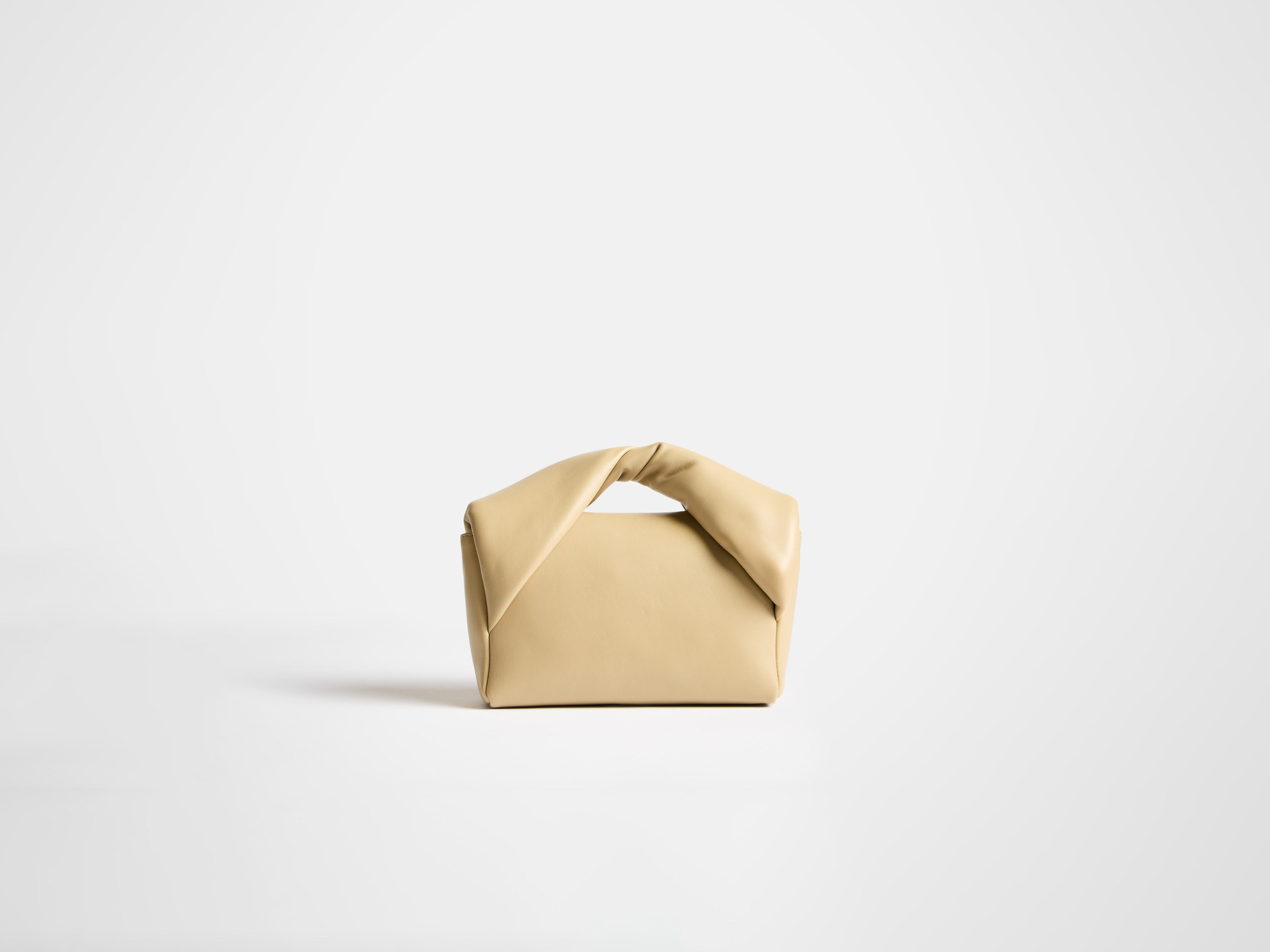 MEDIUM TWISTER BAG IN TAUPE LEATHER - 4