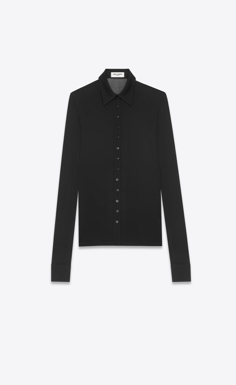 shirt in crepe jersey - 1
