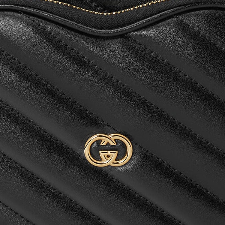 (WMNS) Gucci Interlocking G Mini Heart Shoulder Bag 'Black' 751628-AACCL-1000 - 8
