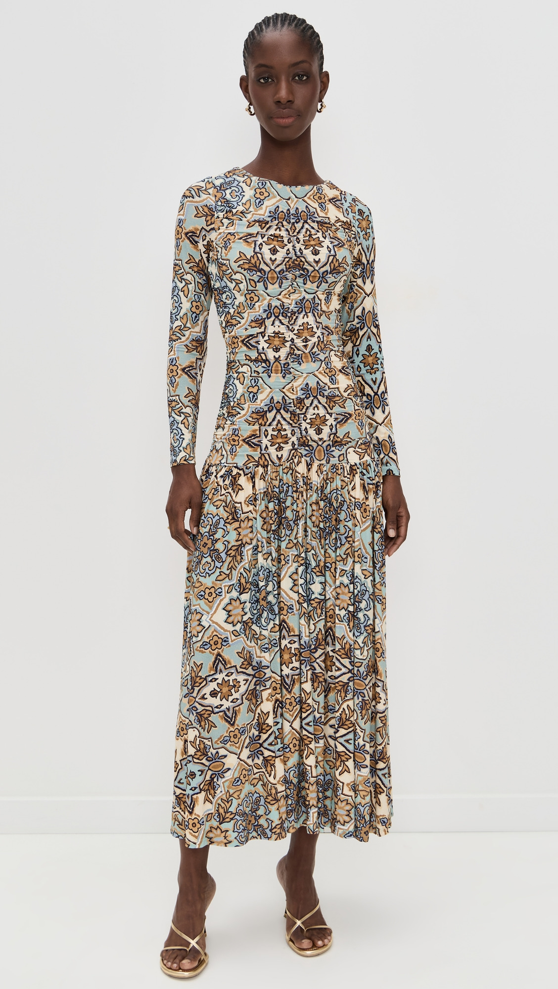 Long Sleeve Maxi Dress - 6