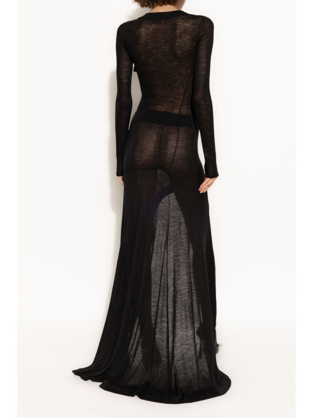 Saint Laurent Black Midi Dress - 5