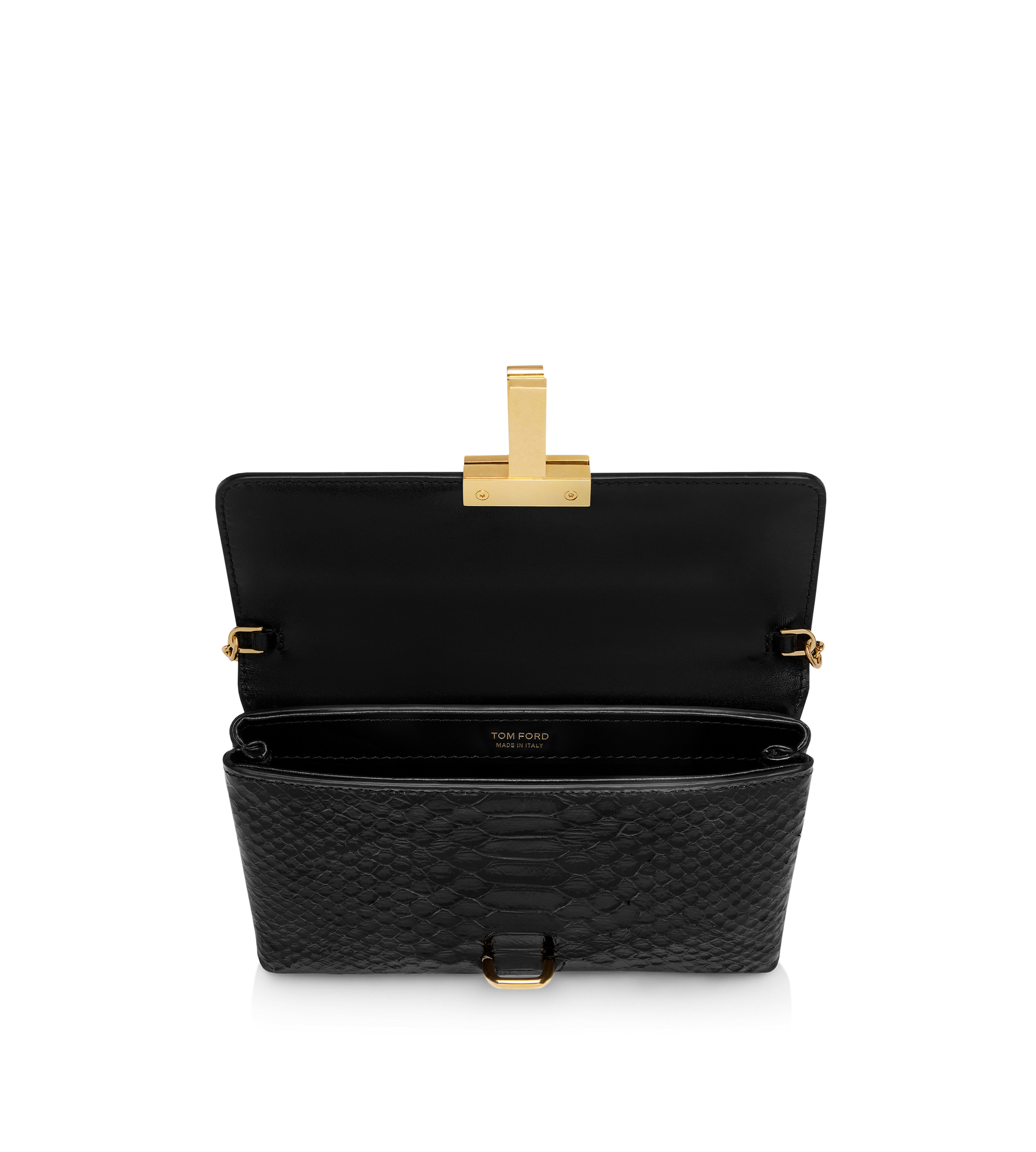 STAMPED PYTHON LEATHER MONARCH MINI BAG - 4