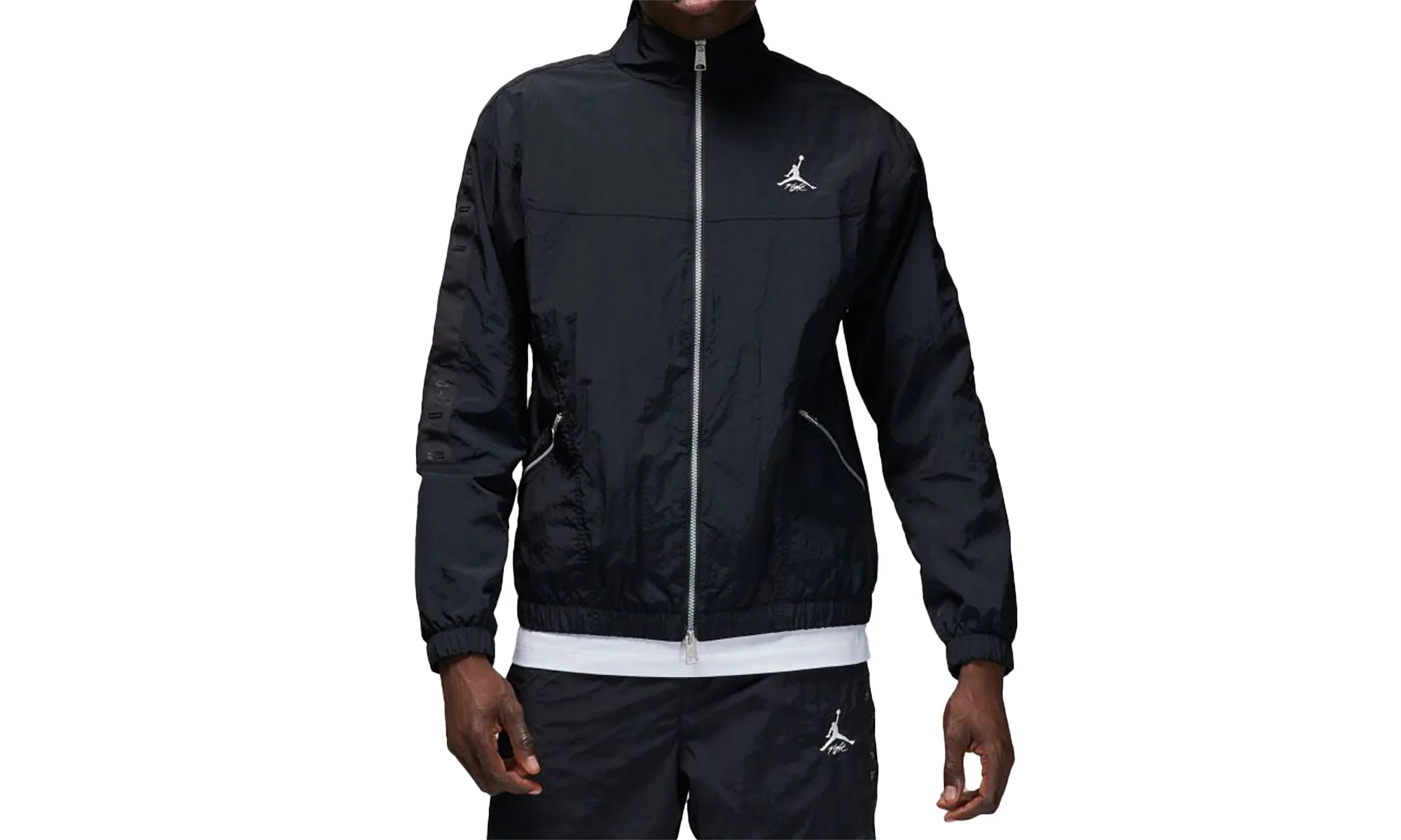 Jordan Essentials Warmup Jacket "Black / Black / Sail" FB7294 010 - 1