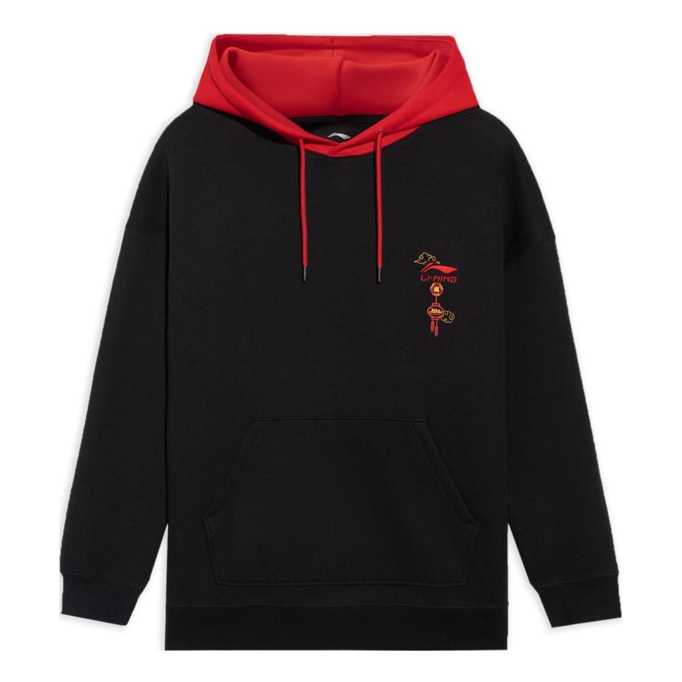 Li-Ning Chinese New Year Graphic Hoodie 'Black Red' AWDS369-2 - 1