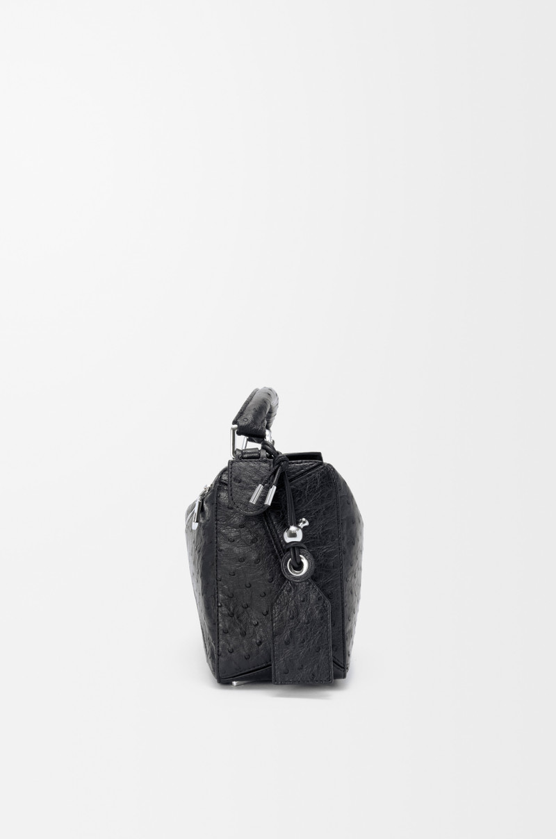 Small Featherlight Puzzle bag in ostrich 6