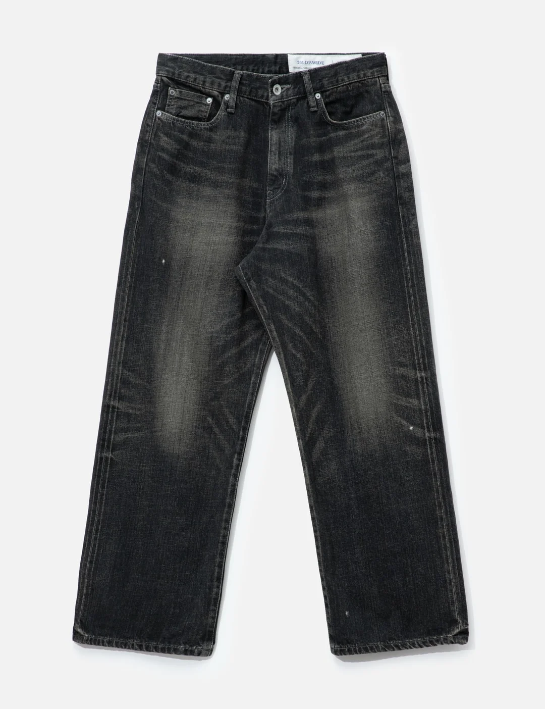 WASHED DENIM DP WIDE PANTS - 1