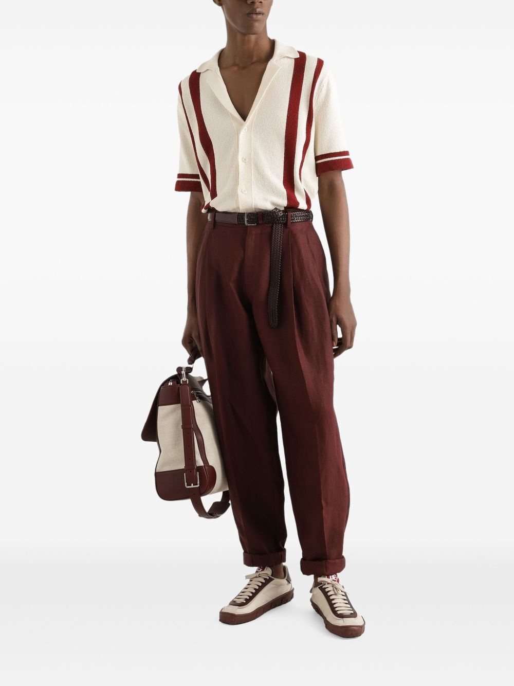 striped bowling shirt - 2