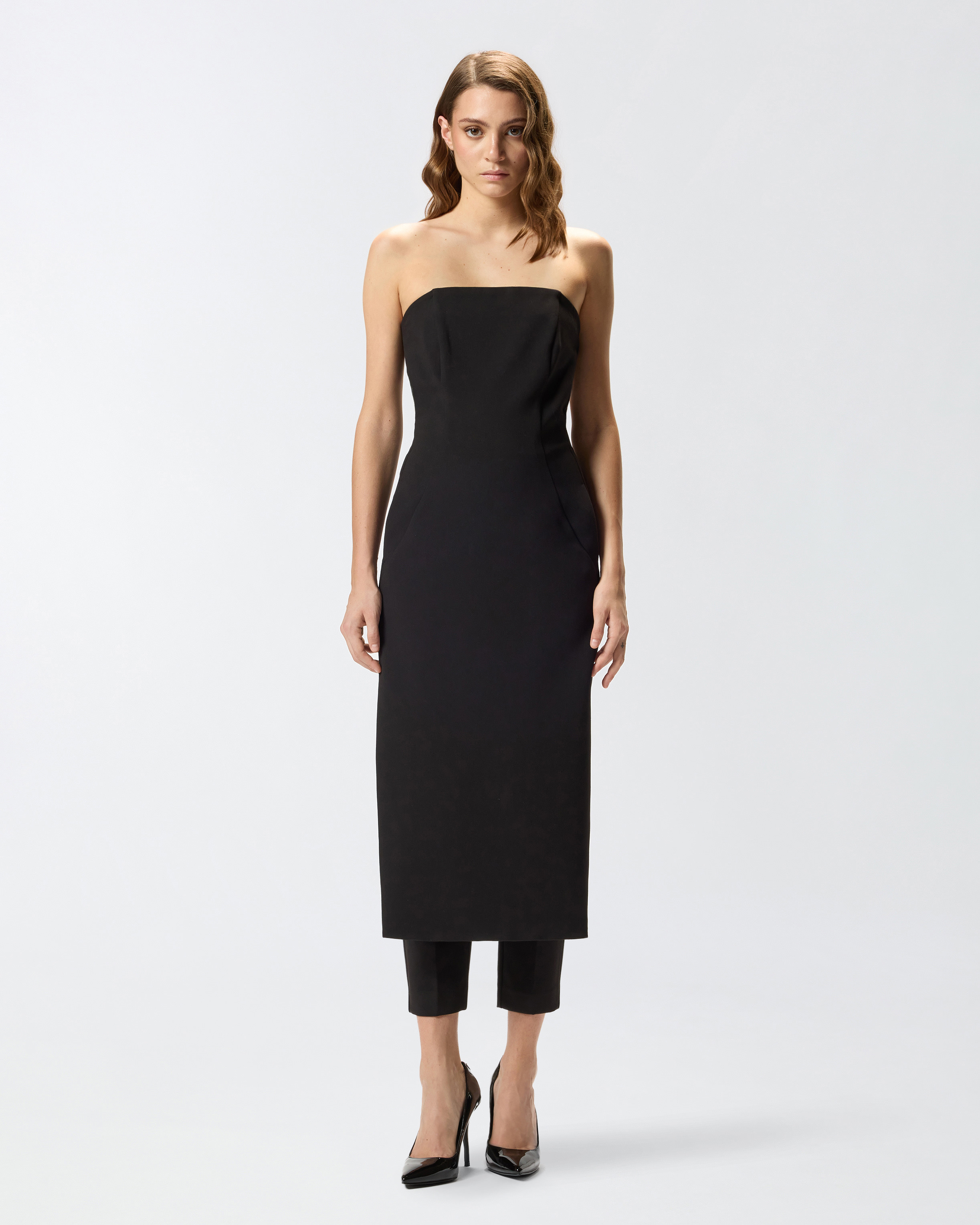 JUMPSUIT WITH SKIRT-EFFECT FRONT - 3