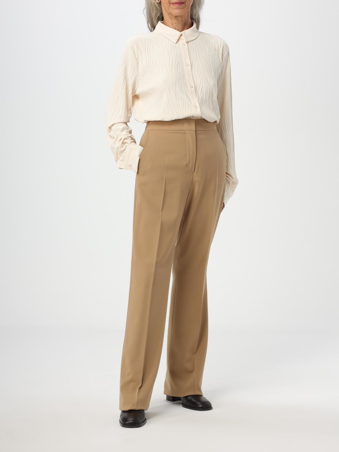 パンツ MAX MARA Woman Pants Camel 2311361539600 011 Max Mara Max Mara Pants Woman Camel Women | luosophy