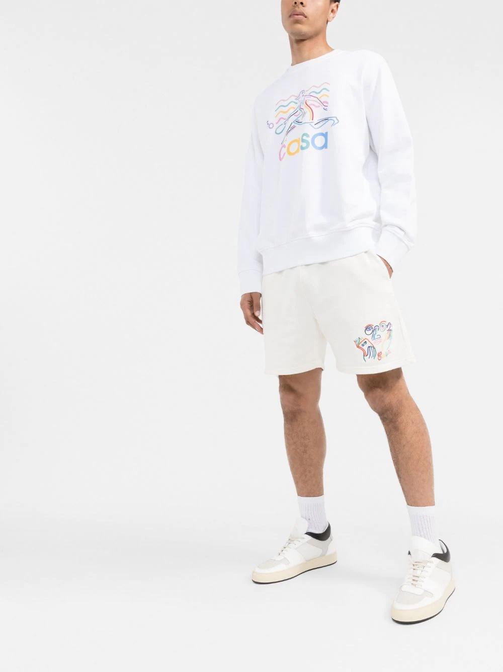 logo-print organic cotton sweatshirt - 2