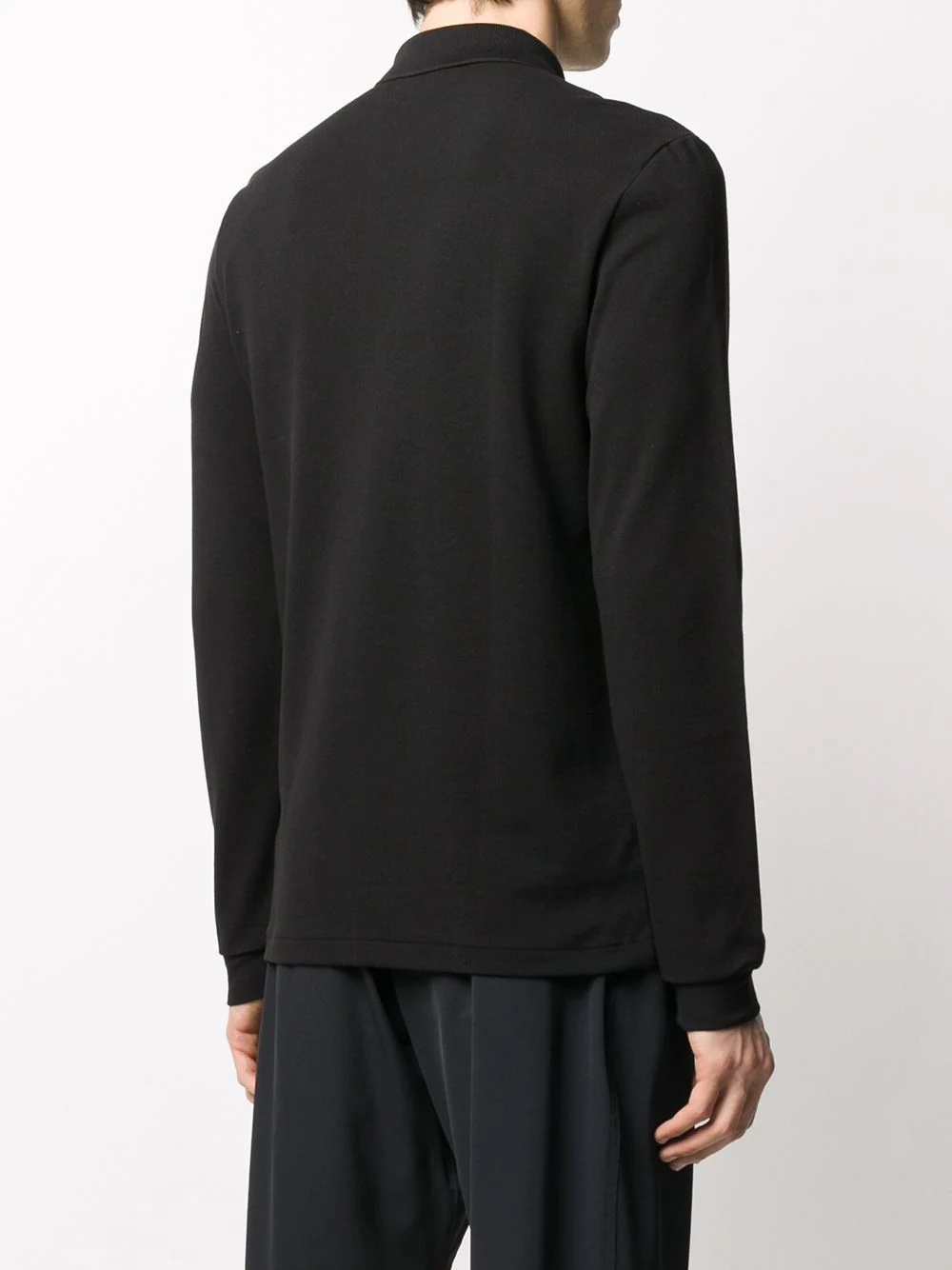 logo patch polo shirt - 4