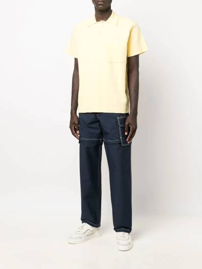 JACQUEMUS jacquard-knit polo shirt outlook