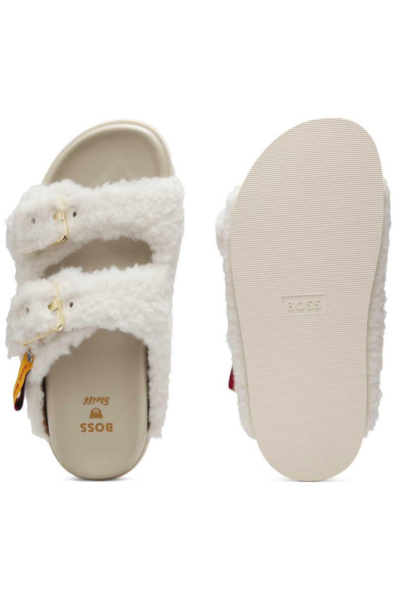BOSS X STEIFF TEDDY SLIDES 5