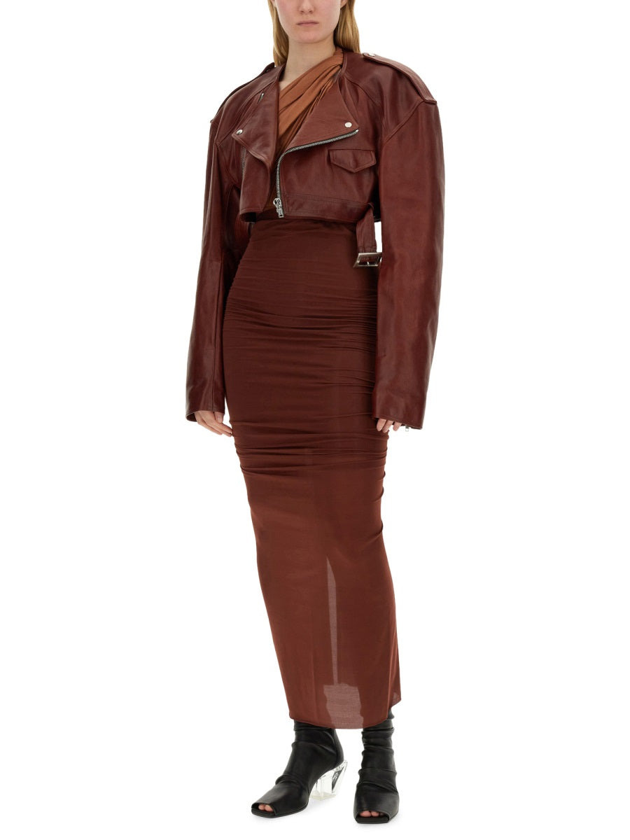 Rick Owens Women Leather Jacket - 2