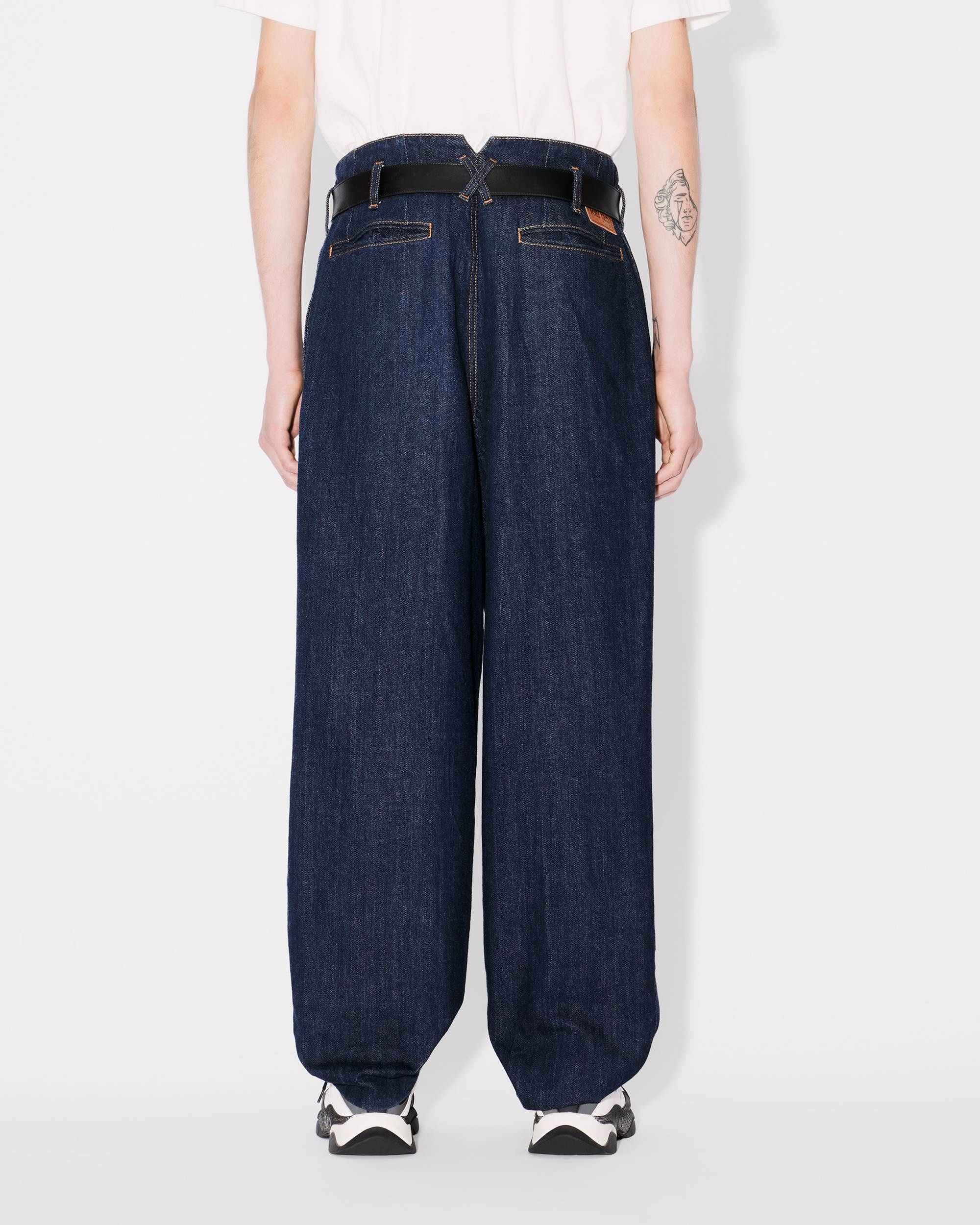 School boy wide jeans in japanese denim - 4