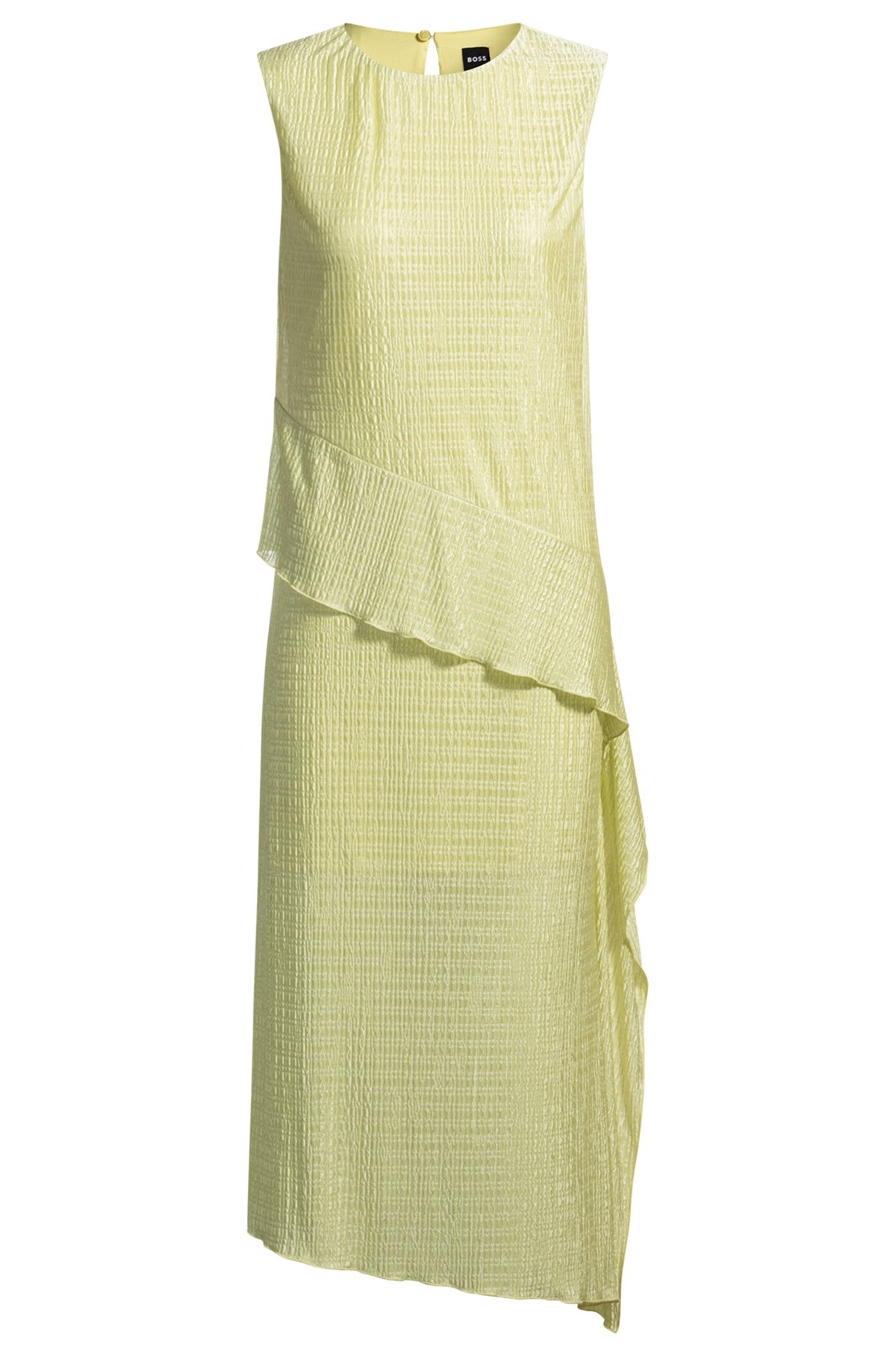 PLISSÉ DRESS WITH LAYERED EFFECT - 1