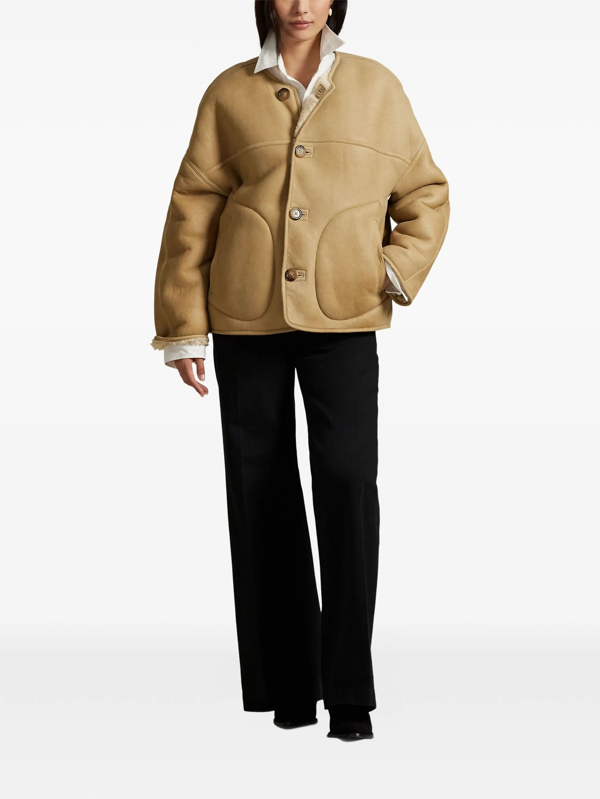 Ralph Lauren Button-fastening Sheepskin Coat - 4