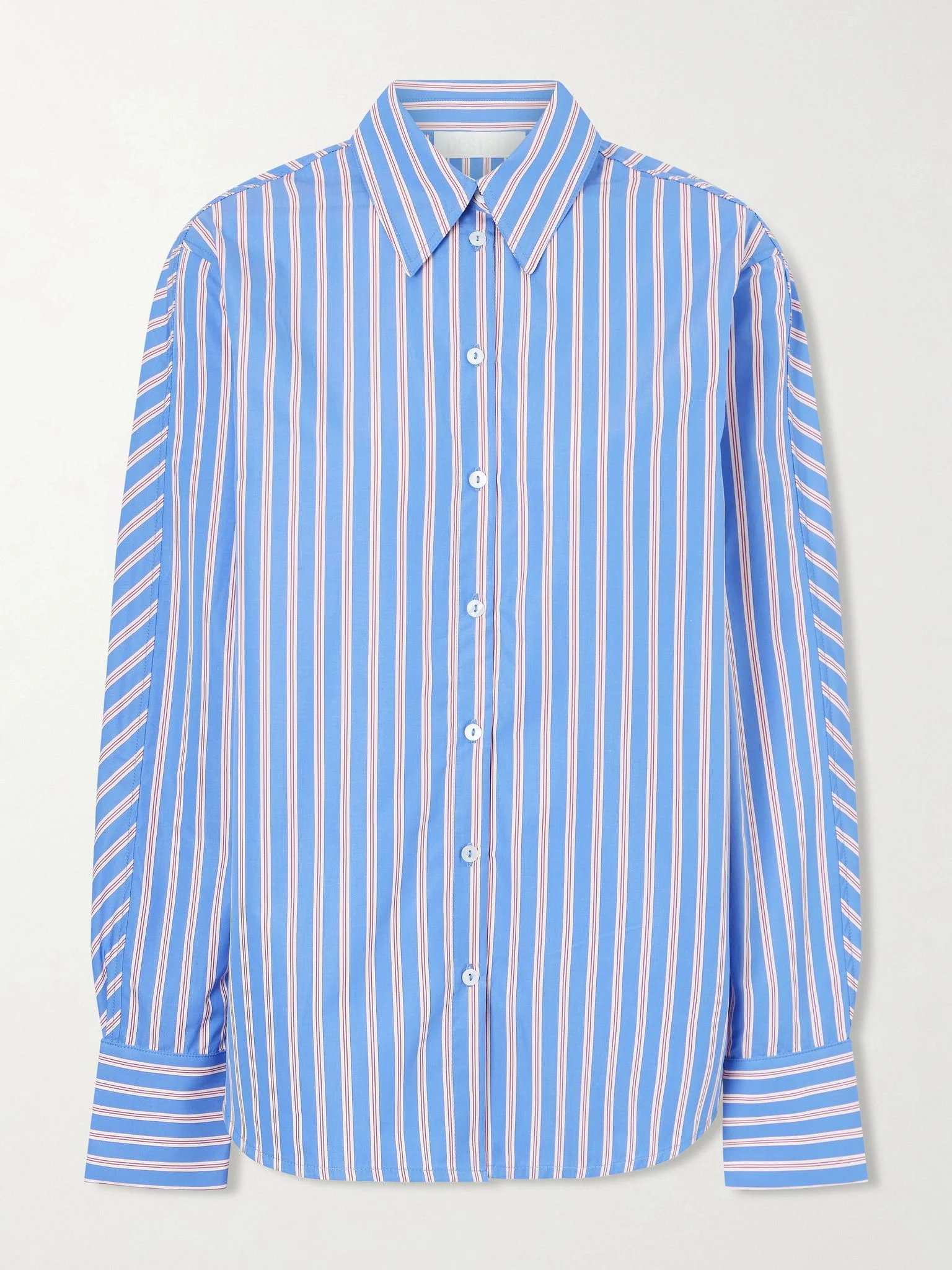 Gahee striped cotton-poplin shirt Multi - 1