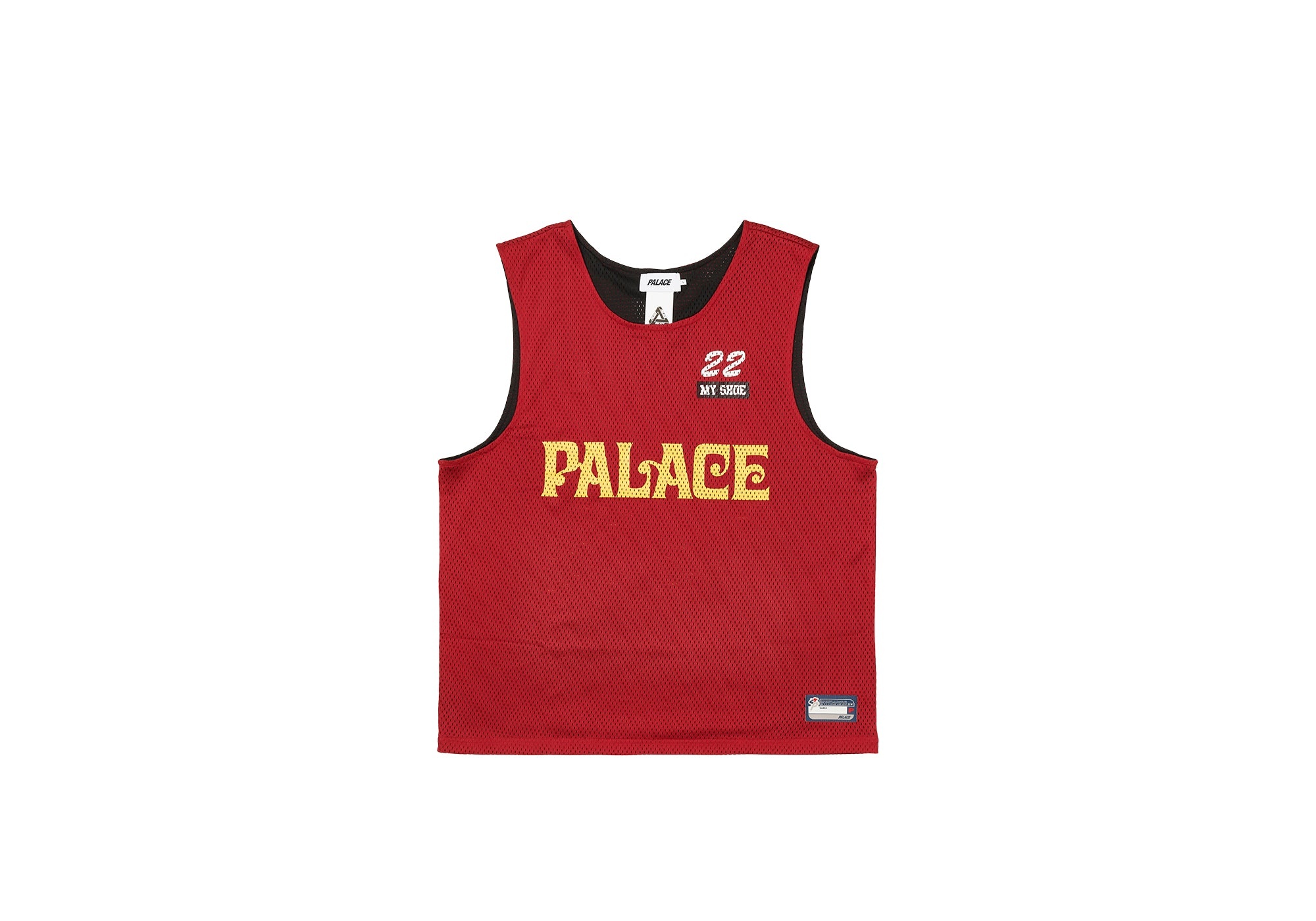 MESH PRACTICE VEST BLACK / RED - 3