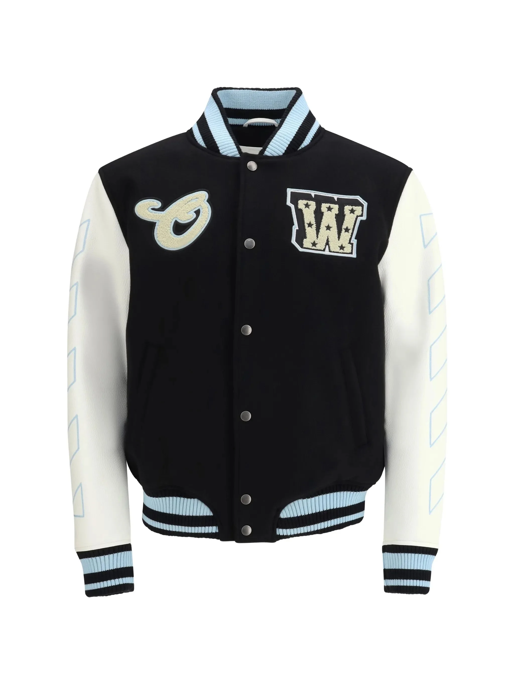 Off-white Star-logo Varsity Bomber Jacket - 1