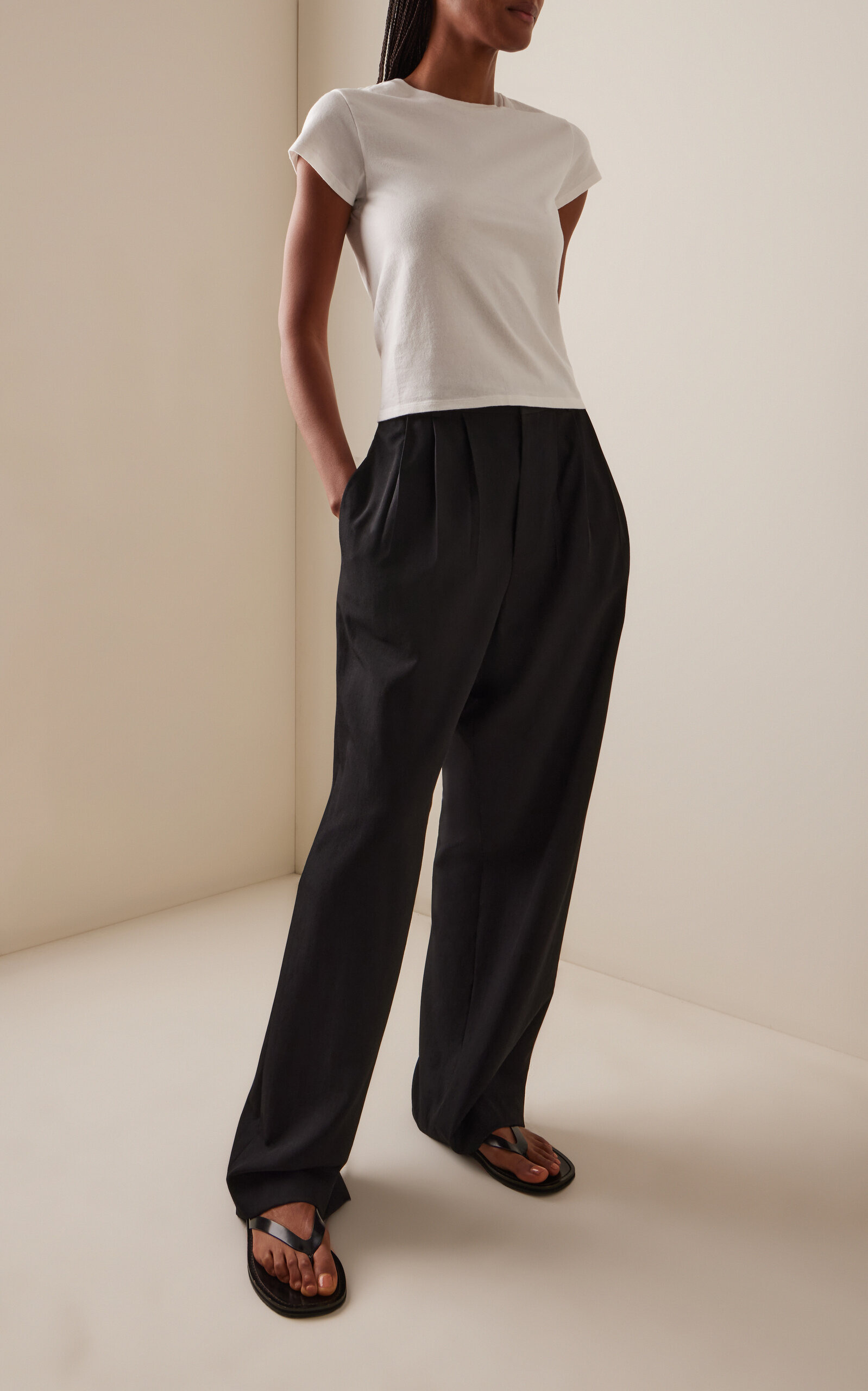 Tori Cotton-Jersey T-shirt white - 3