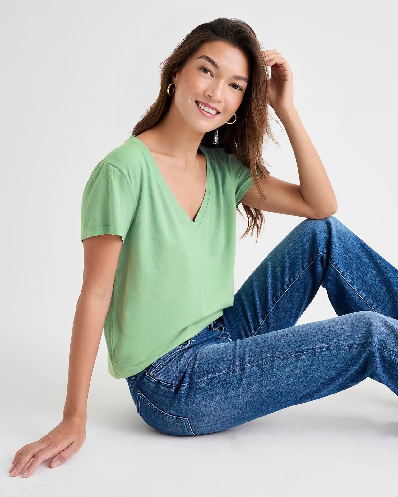 Kate V-Neck Tee - 1