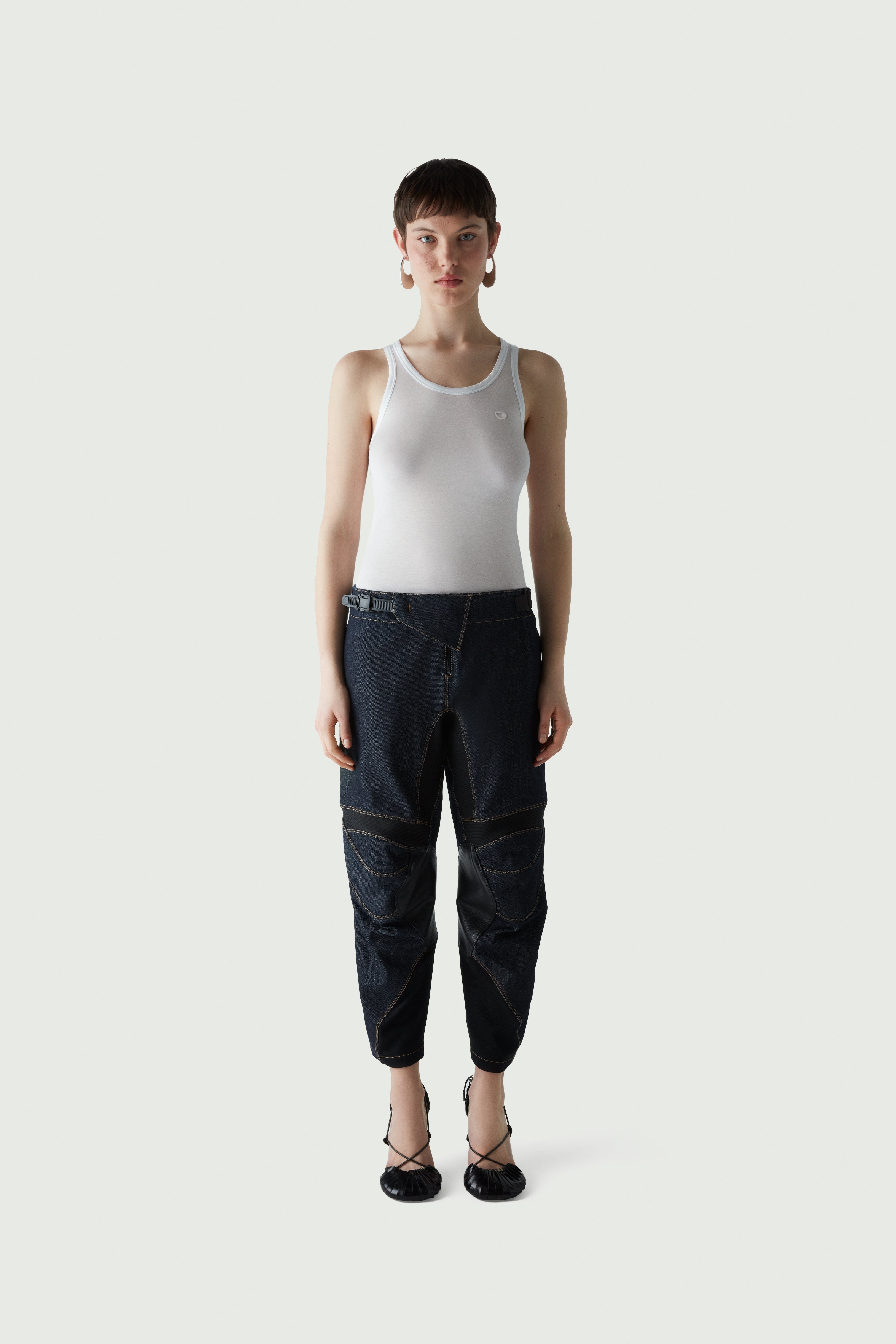 Denim Racing Trousers - 2