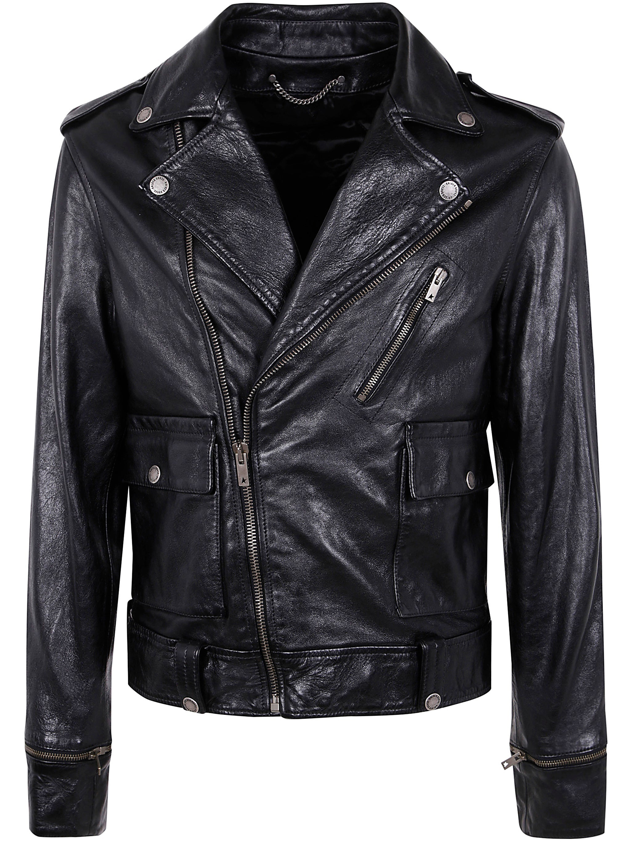 Golden Goose Men Journey M`S Jacket Chiodo Nappa Waxed - 1