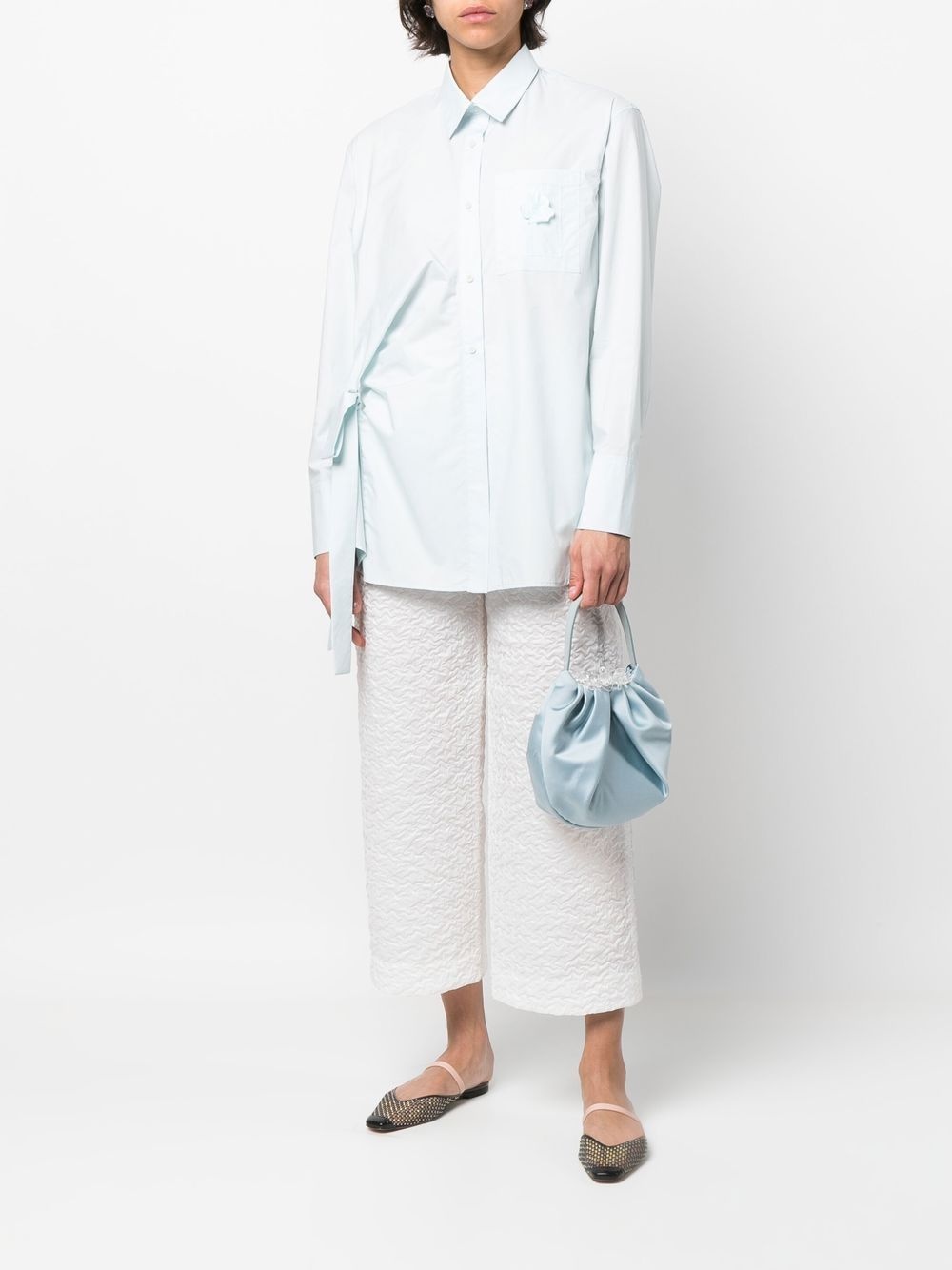 Fenet floral-patch shirt - 2