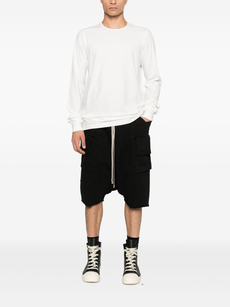 Rick Owens DRKSHDW long-sleeve tie-detail T-shirt outlook