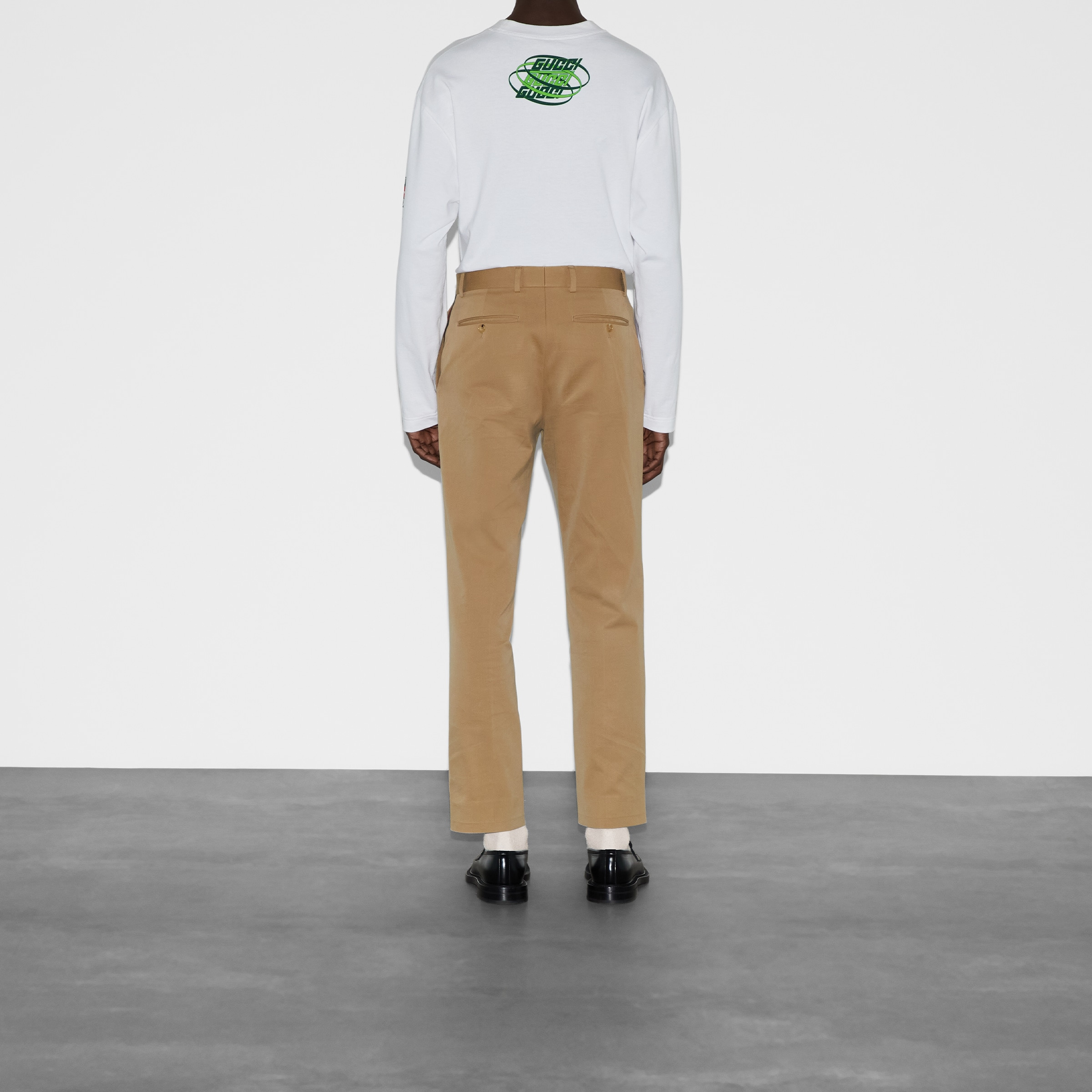 Cotton gabardine pant with Web - 4