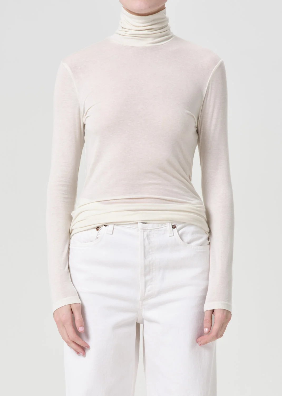 PASCALE TURTLENECK IN OAT MILK - 1