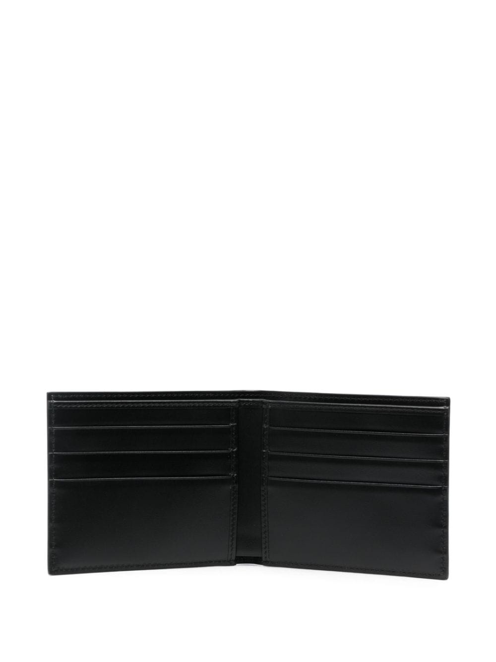 logo-print leather wallet - 3