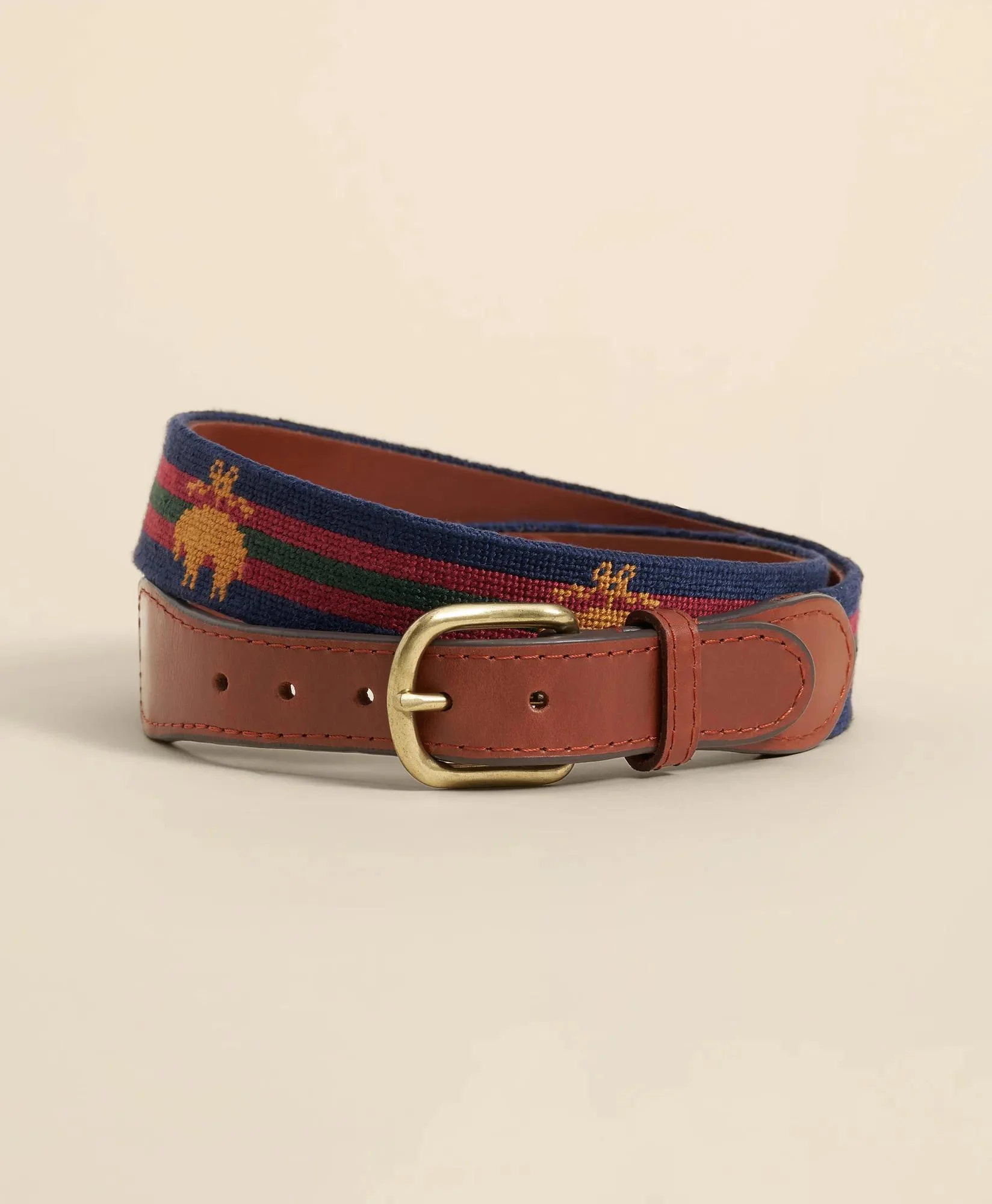 Smathers & Branson Needlepoint Golden Fleece® Belt - 1