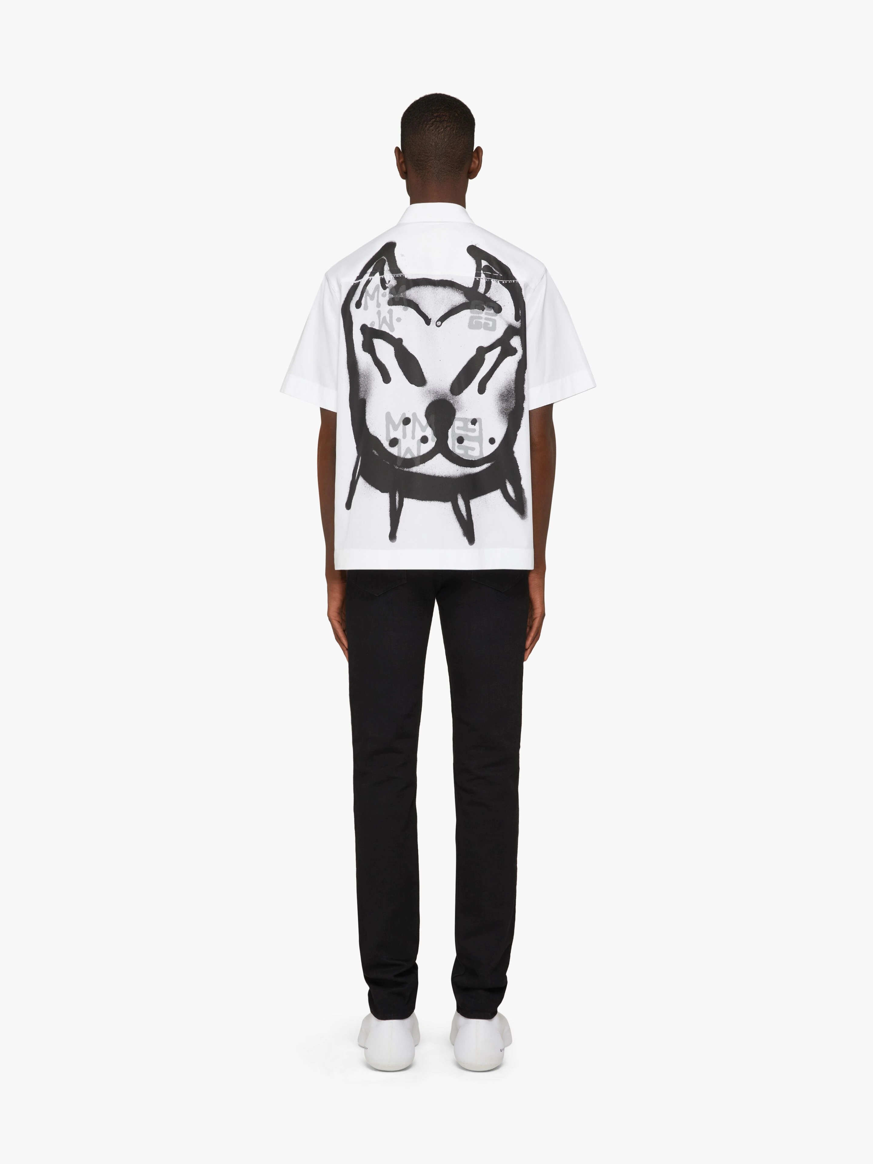 SHIRT IN POPLIN WITH PRINT - 4