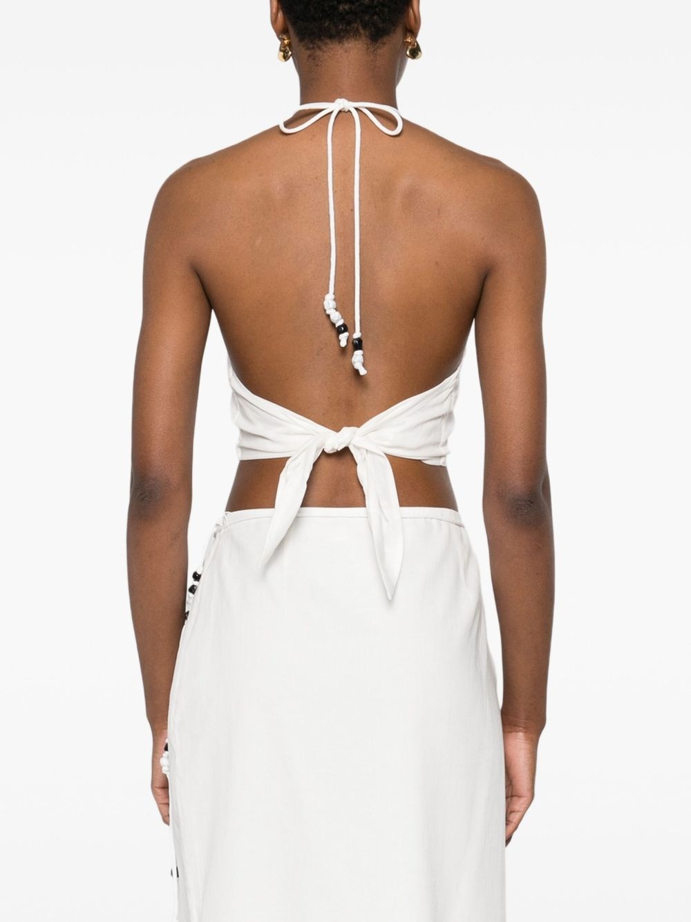 Azura halter-neck tie top - 4