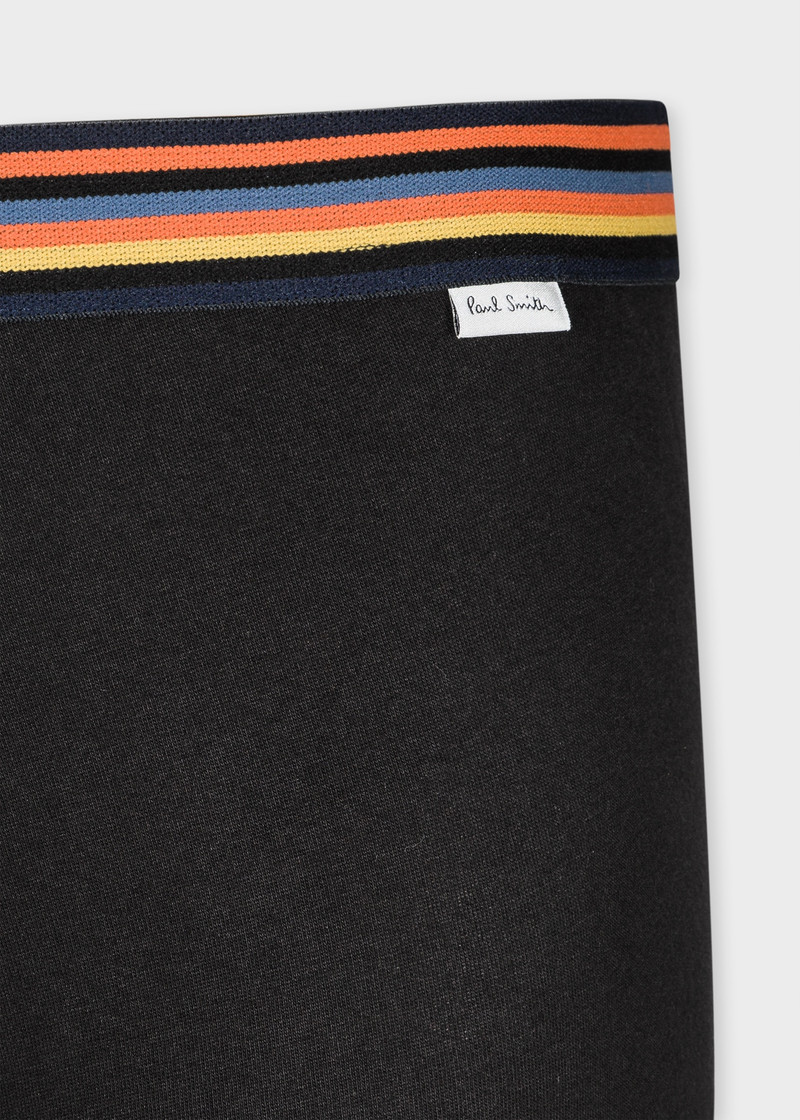 Paul Smith Black Cotton Low-Rise 'Artist Stripe' Boxer Briefs outlook
