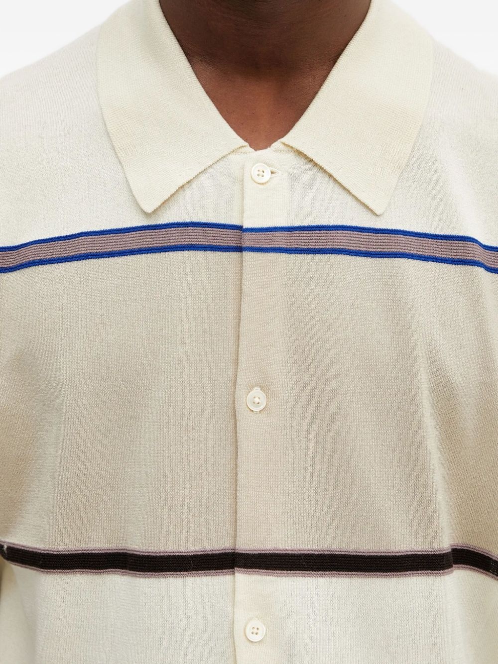 polo-neck striped shirt - 4
