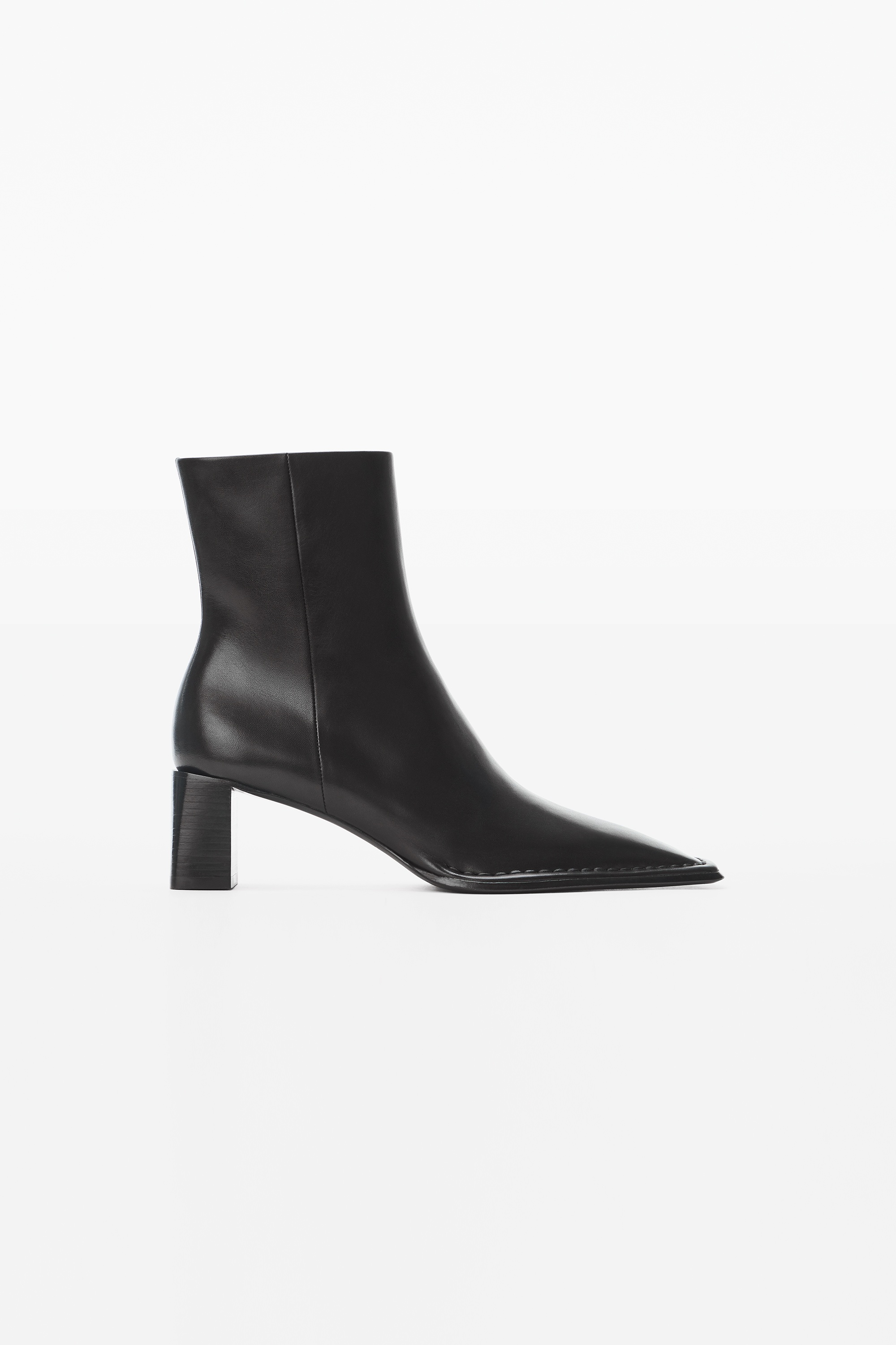 ALDRICH 55 ZIP-UP BOOTIE IN LEATHER - 1