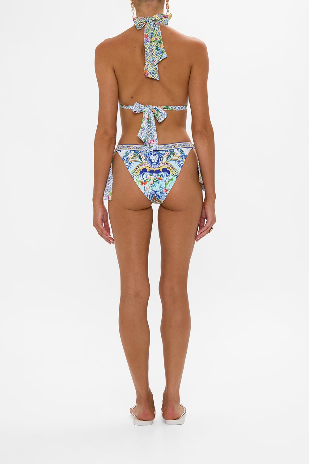 EYELET TIE BIKINI SET - 3