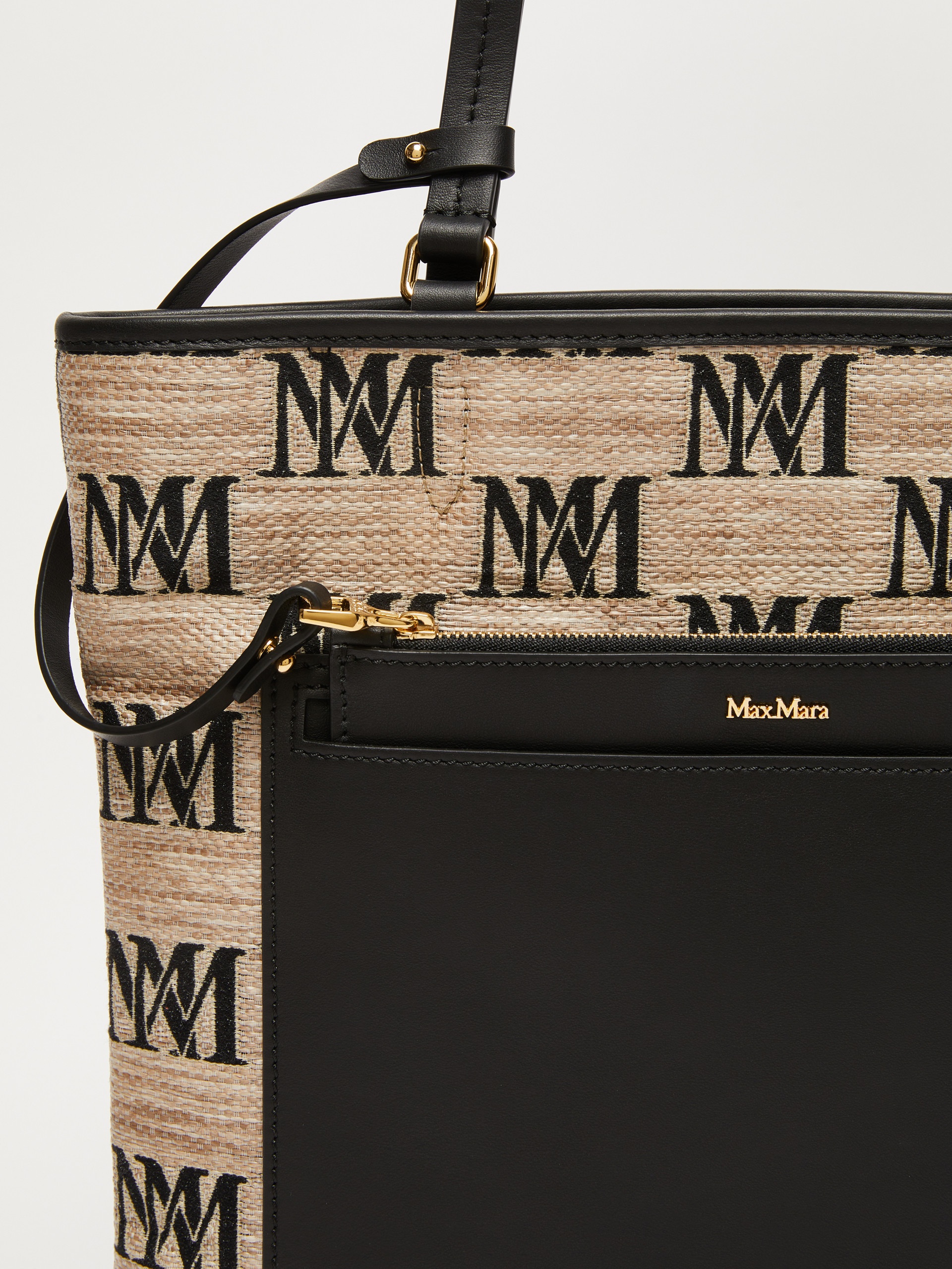 EASYBAG Jacquard raffia tote bag - 4