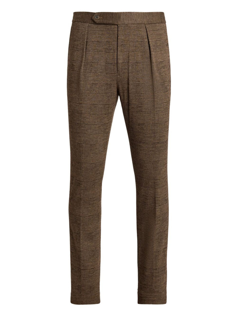 check-pattern trousers 1