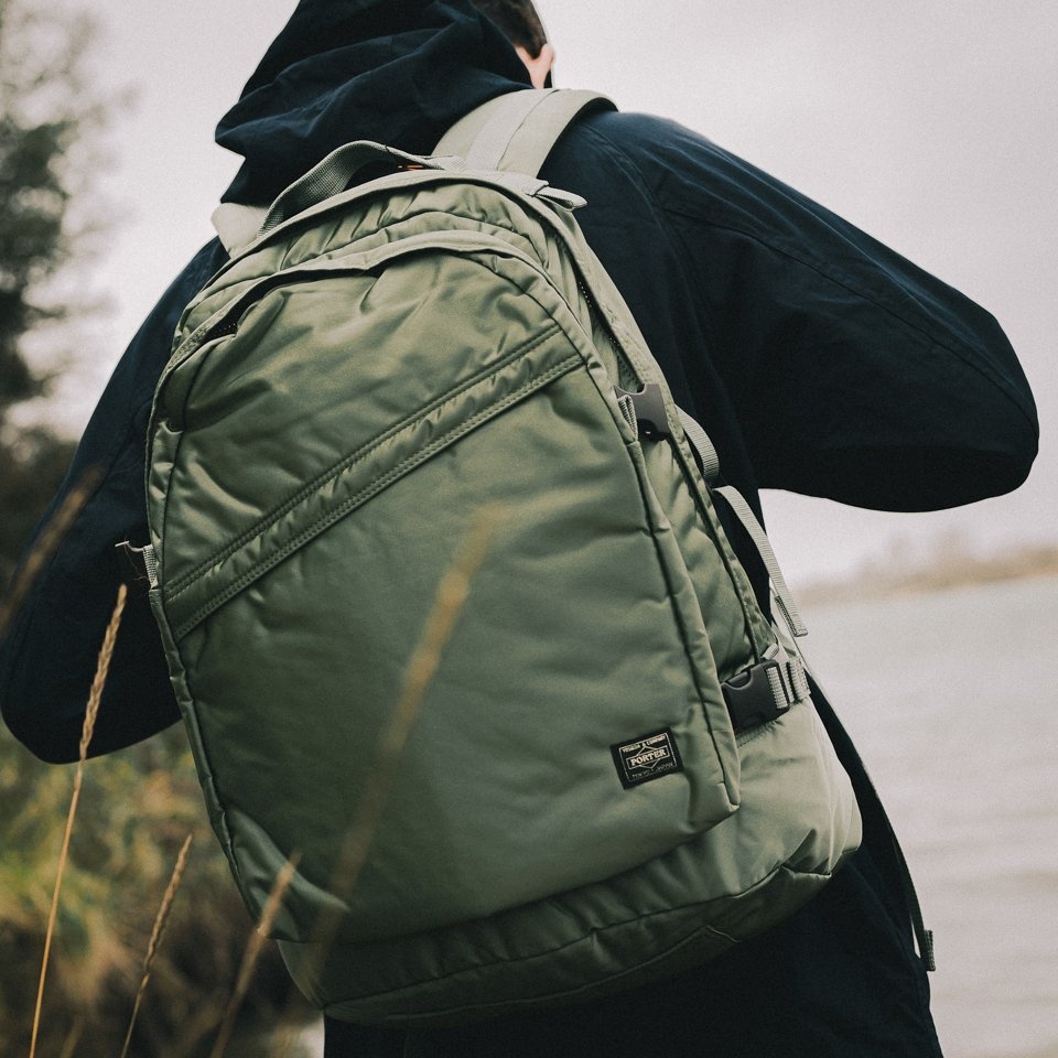 POR-BCK-GRN Porter - Yoshida & Co. - Tanker Day Pack - Sage Green - 3