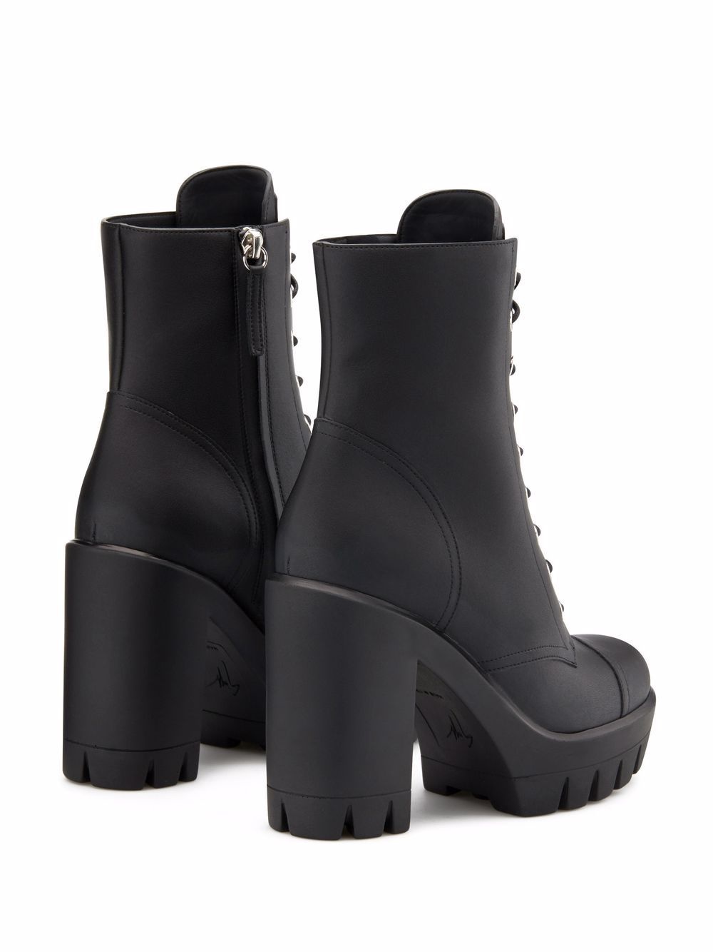Camille lace-up cargo boots - 4